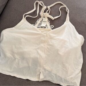 White Strappy Crop Top